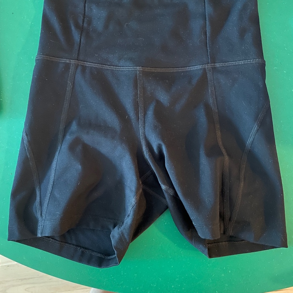 Girlfriend Collective Black Bike Shorts High-Waisted Performance